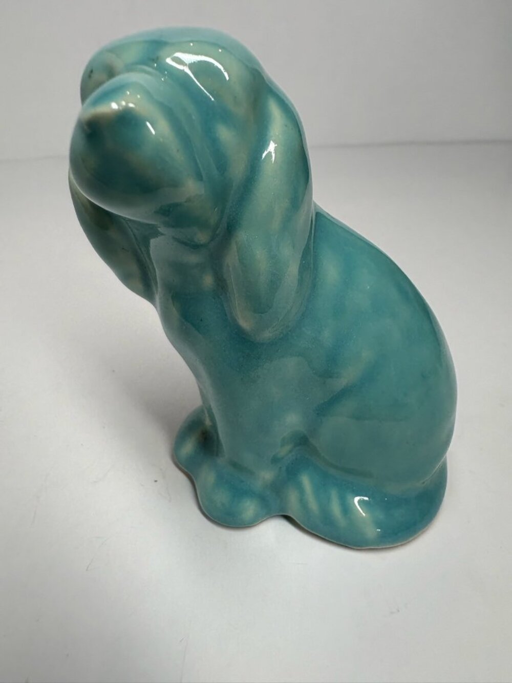 small vintage Beswick blue-glazed ceramic